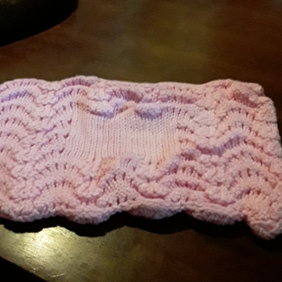Handmade Other - Pink Handmade Knitted Baby pillow case